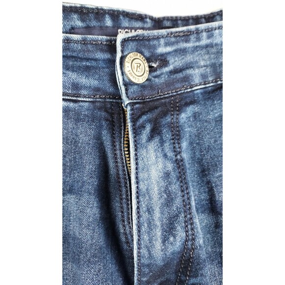 Richlook Waist 38 Blue Distressed Men’s Casual Straight Jeans Pre-Owned - Picture 5 of 15